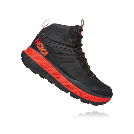 Ботинки мужские HOKA M STINSON MID GORE-TEX Anthracite / Mandarin Red