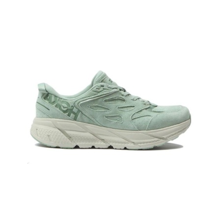 Кроссовки женские HOKA U CLIFTON L SUEDE Smoke Green / Celadon Tint